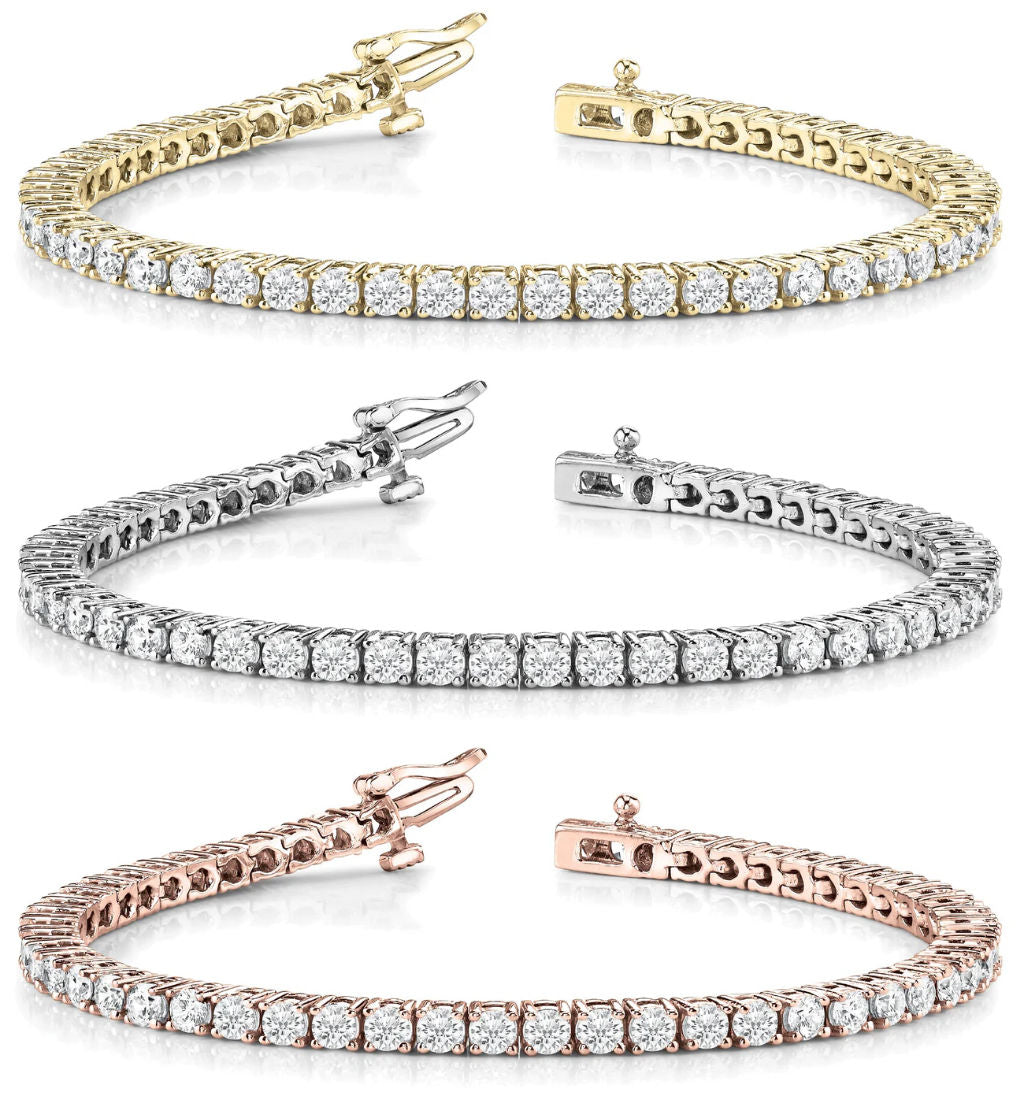 3MM Prong Set Lab-Grown Diamond Tennis Bracelet