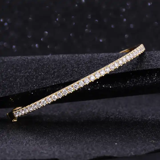2MM Lab-Grown Diamond Prong Set Bangle Bracelet