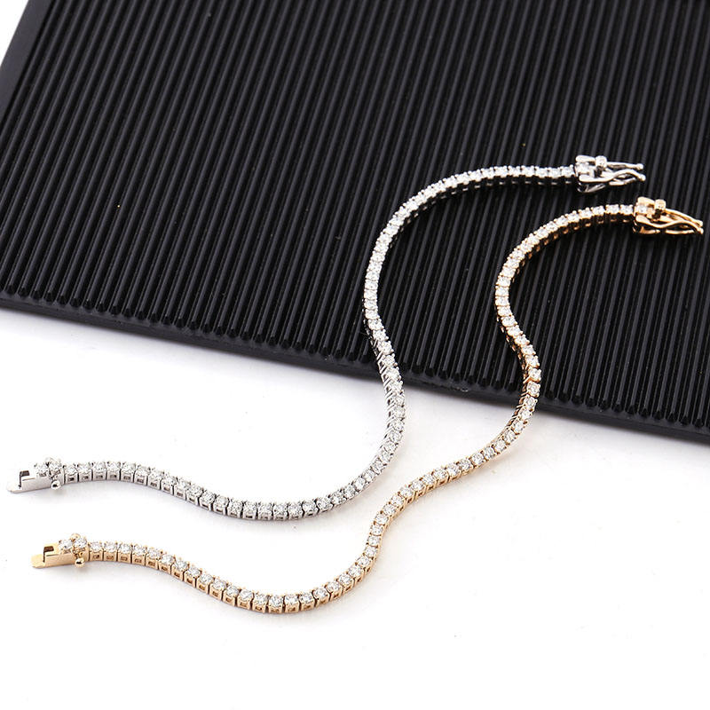 3MM Prong Set Lab-Grown Diamond Tennis Bracelet