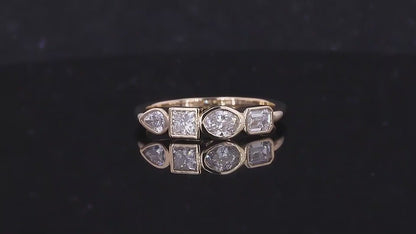 Multi Shape Lab Grown Diamond 4 Stone Ring