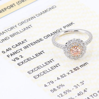 Fancy Intense Pink VS1 Round Shape Lab Diamond