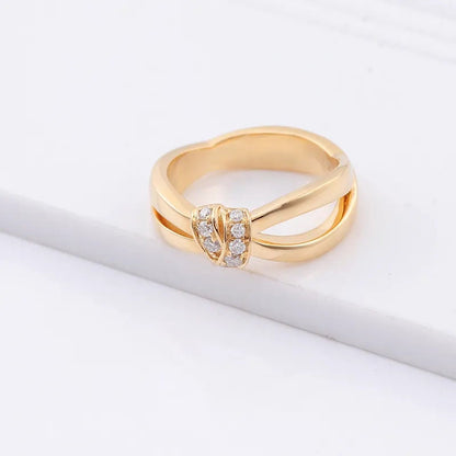 Gold Knot of Love 10K Solid | High Quality Diamond Ring