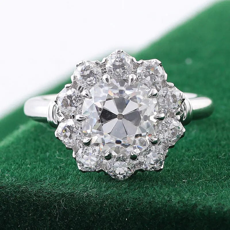 2.60 CT Old European Cut Round Eco-Friendly Diamond Ring To Propose her