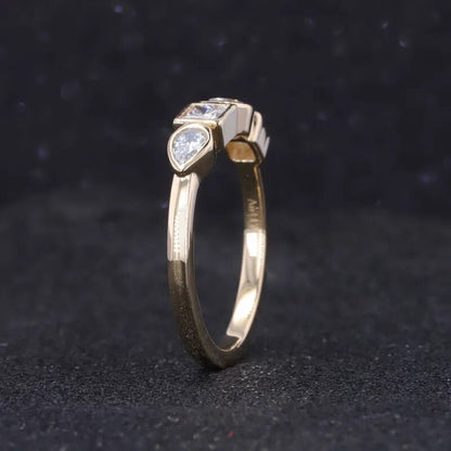 Multi Shape Lab Grown Diamond 4 Stone Ring