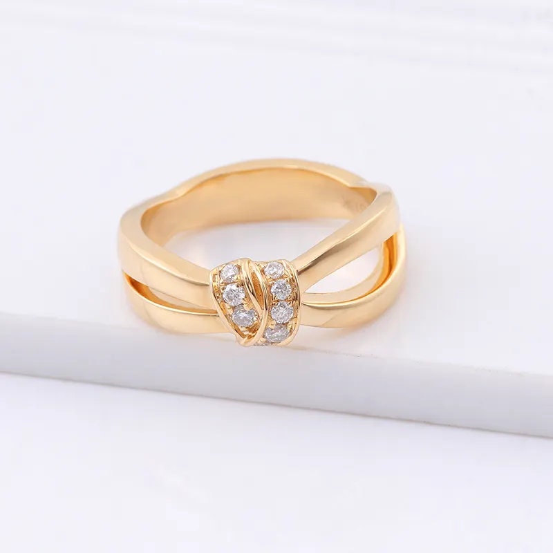 Gold Knot of Love 10K Solid | High Quality Diamond Ring