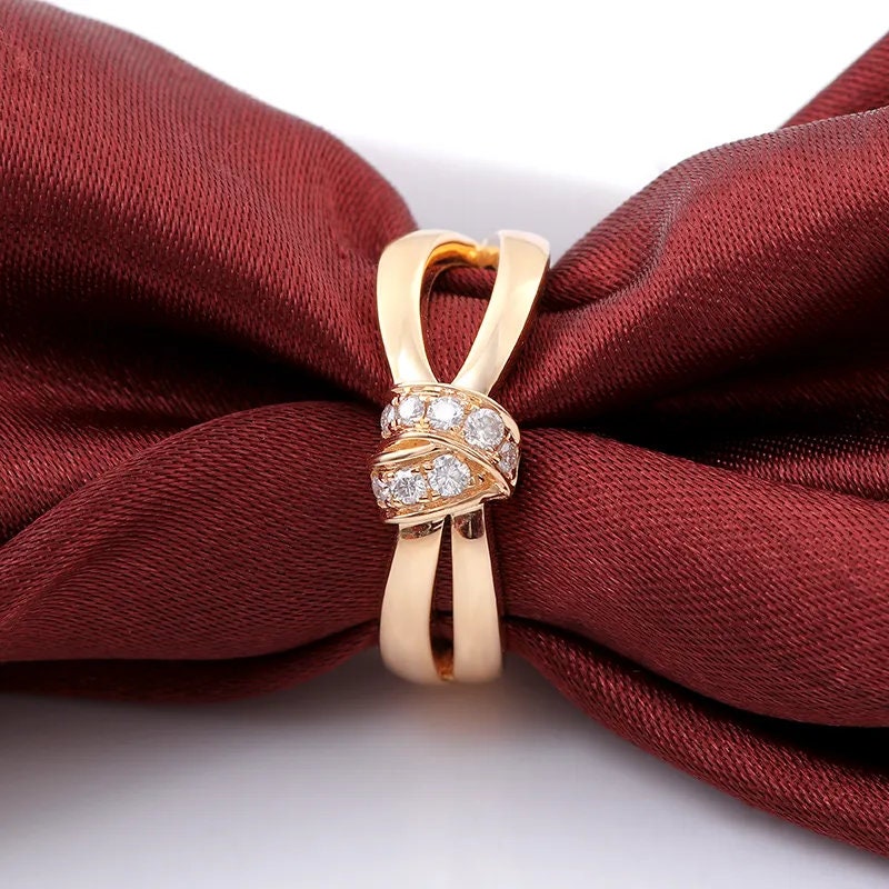 Gold Knot of Love 10K Solid | High Quality Diamond Ring