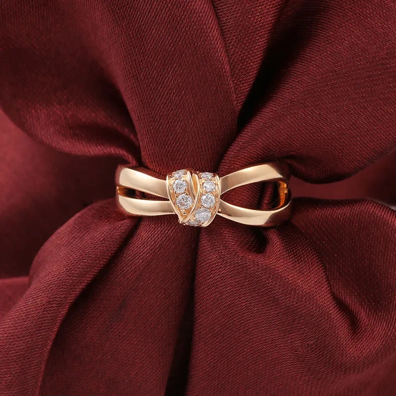 Gold Knot of Love 10K Solid | High Quality Diamond Ring