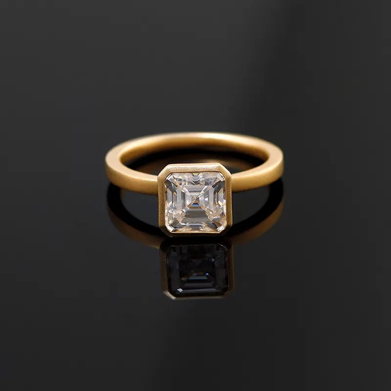 1.50 克拉单石上丁方形切割女式钻石戒指 | 14K 黄金女士结婚戒指