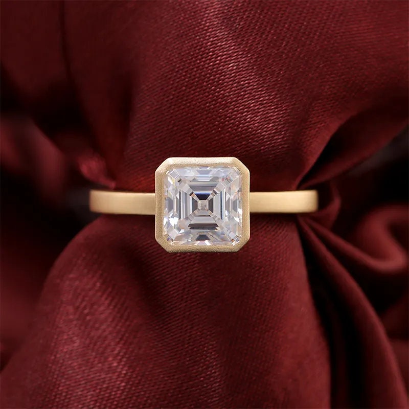 1.50 克拉单石上丁方形切割女式钻石戒指 | 14K 黄金女士结婚戒指