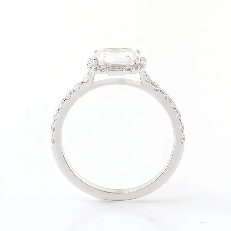 East West Oval Lab-Grown Diamond OEC Engagement Ring