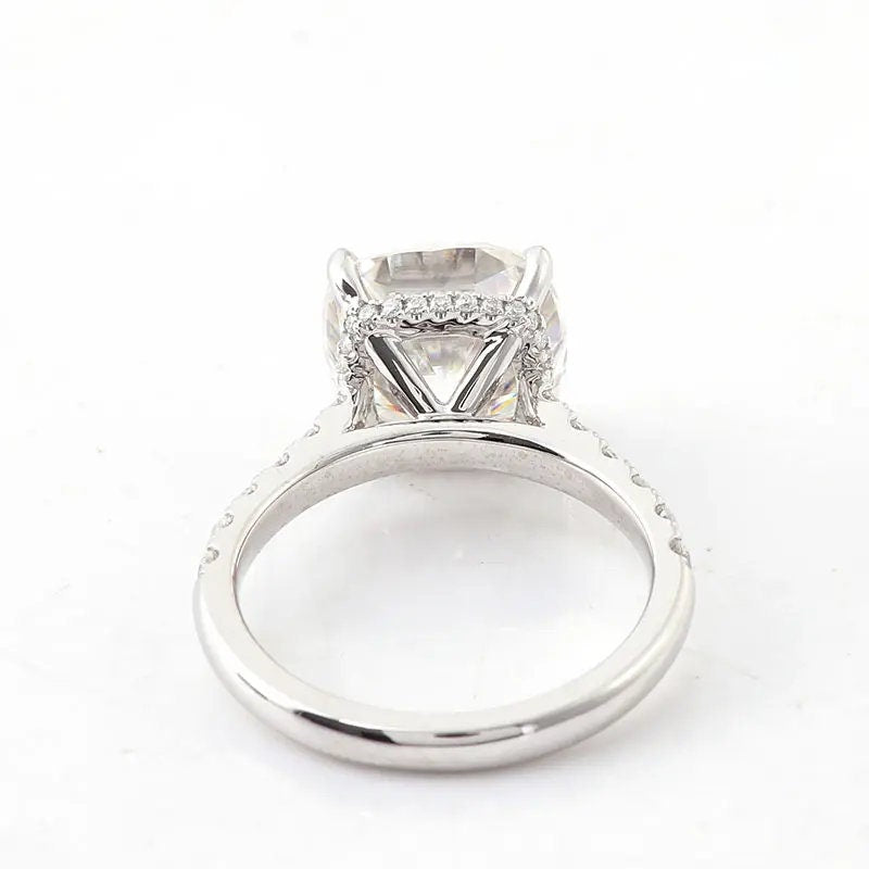 Classic Engagement Ring Cushion Cut Diamond Wedding Ring