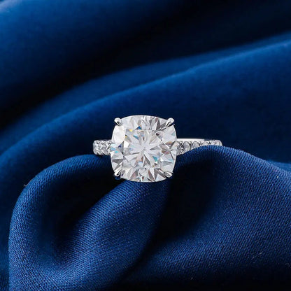 Classic Engagement Ring Cushion Cut Diamond Wedding Ring