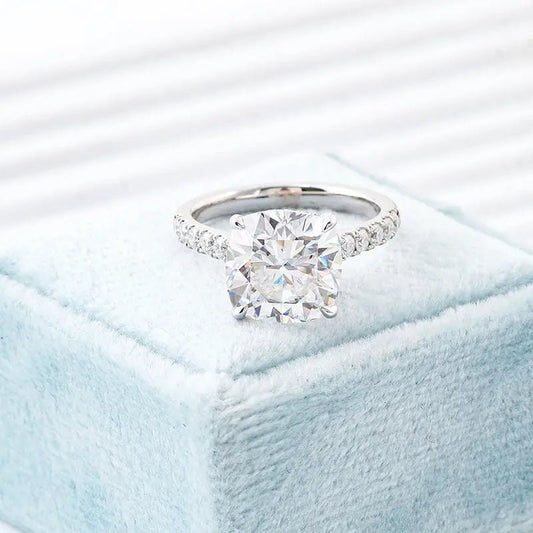 Classic Engagement Ring Cushion Cut Diamond Wedding Ring