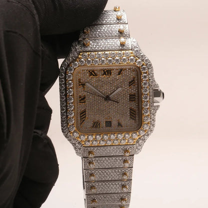 Cartier de Santos 手工镶嵌莫桑钻 | Cartier de Santos日本机制高品质钻石手表